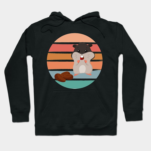 Cute Eating Hamster Hoodie by shirtsyoulike